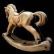 Cheval à bascule vintage en bois Clayre & Eef