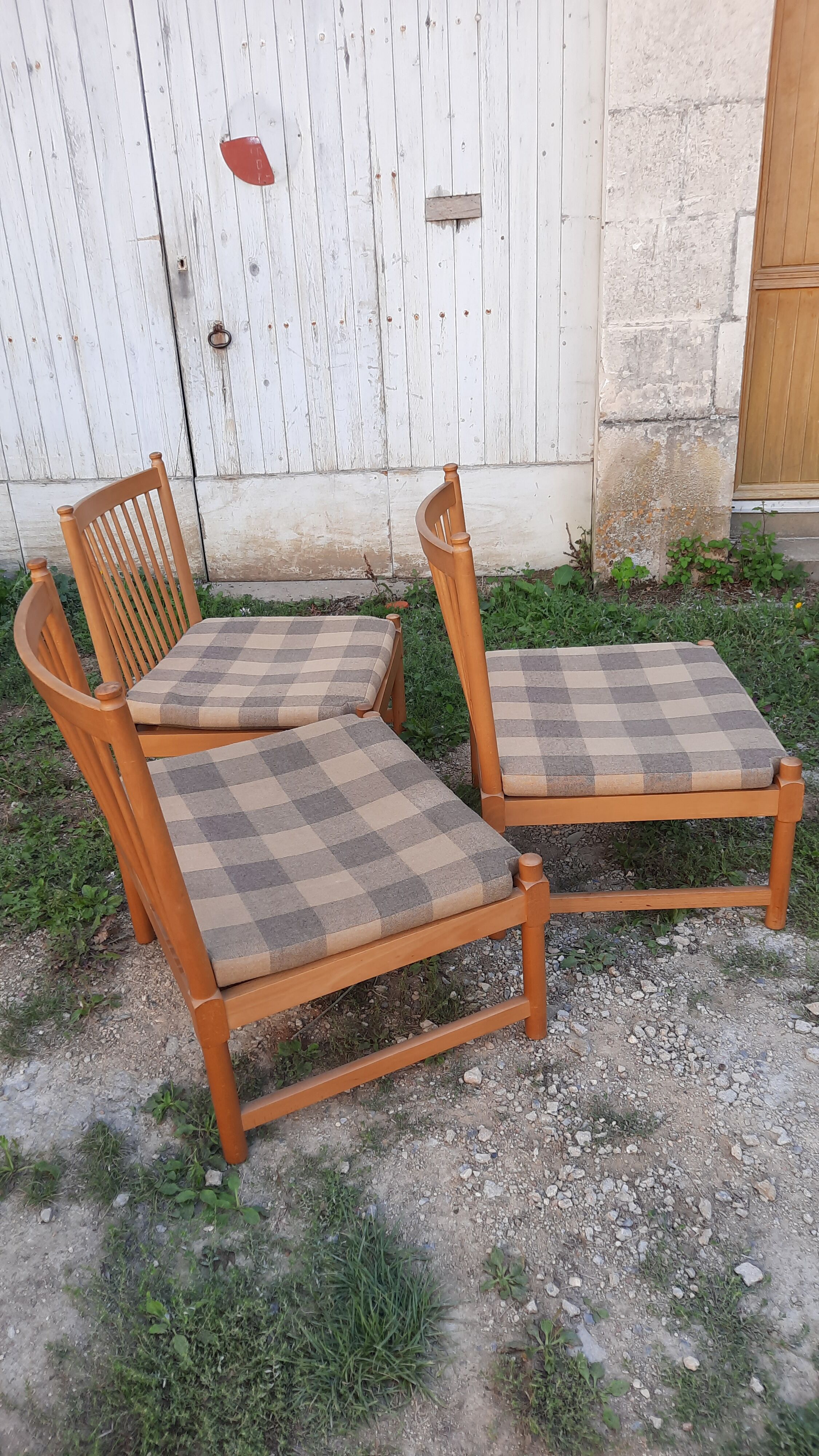 3 Scandinavian style chairs