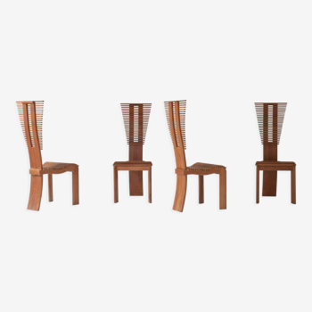Set of four highback dining chairs from the 2000s