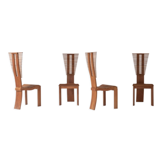Set of four highback dining chairs from the 2000s
