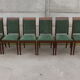 6 chaises aca​jou Gaston Poisson art déco 1930/1940