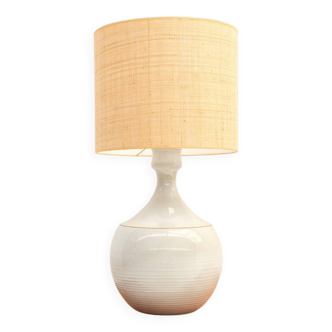 Elegant French White ceramic table lamp