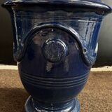 Vase d’Anduze émaillé bleu traditionnel – Modèle N°3 - 3