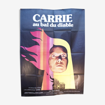 Affiche originale carrie au bal du diable 1977 - 120x160