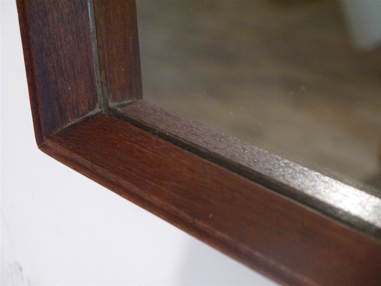 Vintage Scandinavian teak mirror 1960