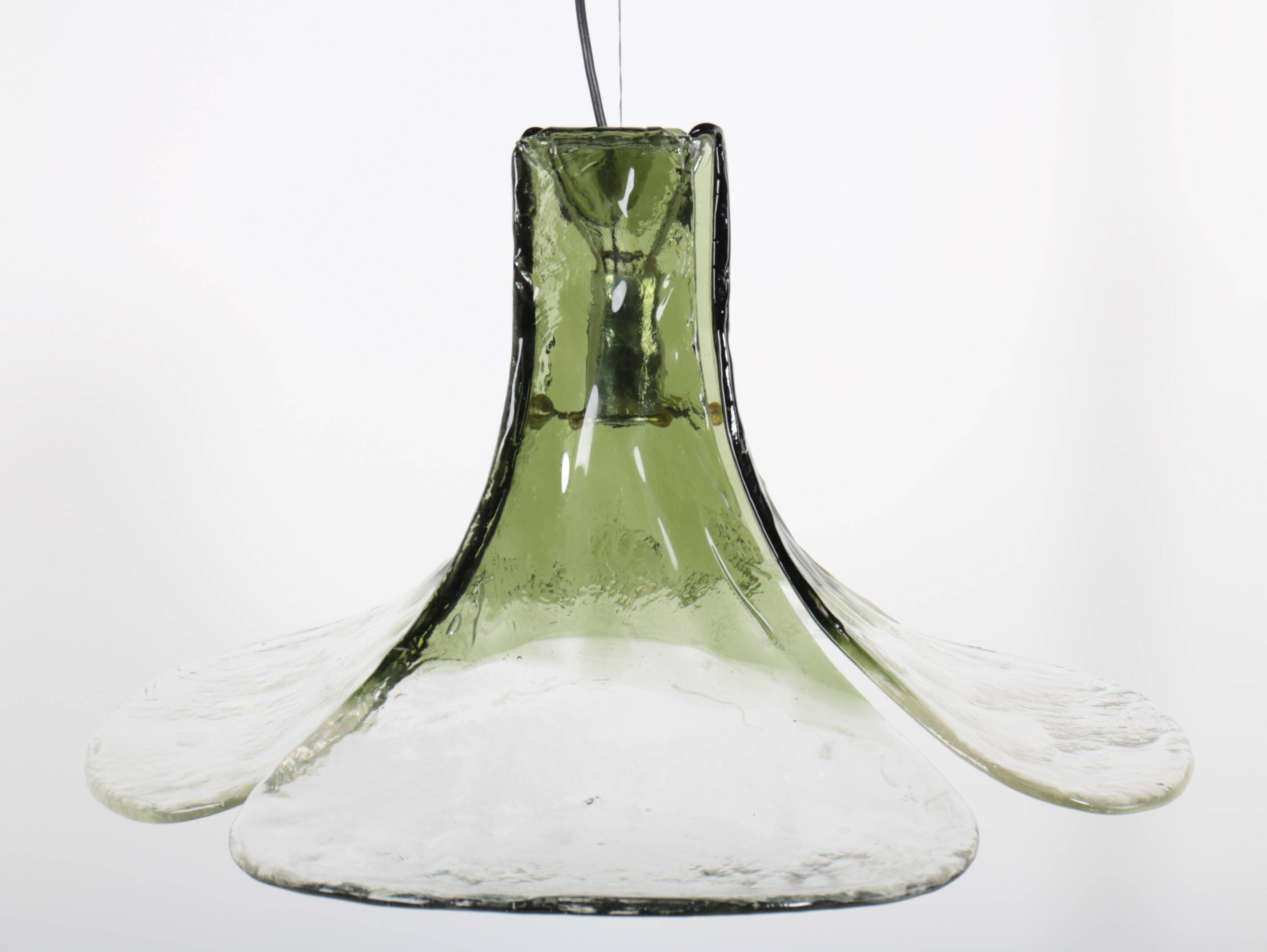 LS 185 pendant light by Carlo Nason for Mazzega, Italy, 1970s