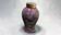 Small vase in Limoges porcelain – speckled purple decoration – Painted by Ma