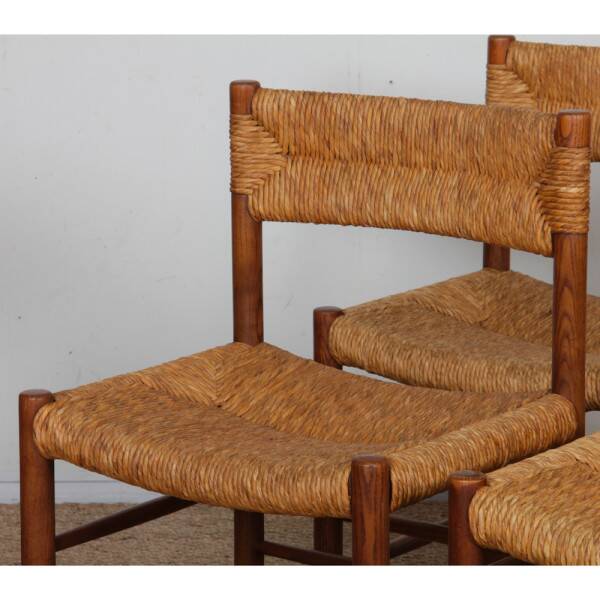 Set of 4 chairs model Dordogne, edition Sentou, 1950.