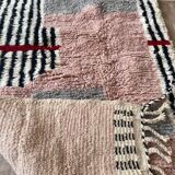 Handmade traditional natural wool rug size 1/2 m