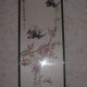 Framed chinese painting on silk, swallows flying on cherry blossoms, south china xx°
