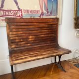 Old Parisian metro bench