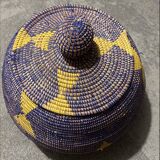 Magnificent handmade woven storage basket Height: 40/50 cm Ø: 30/50 cm