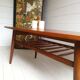 Mid Century Retro Vintage Danish Style Two Tier Teak Coffee Table. 60s