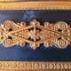 Old vintage box in gilded bronze empire