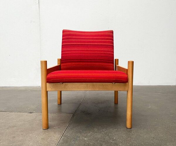 Fauteuil danois réglable en hauteur du milieu du siècle, années 1960