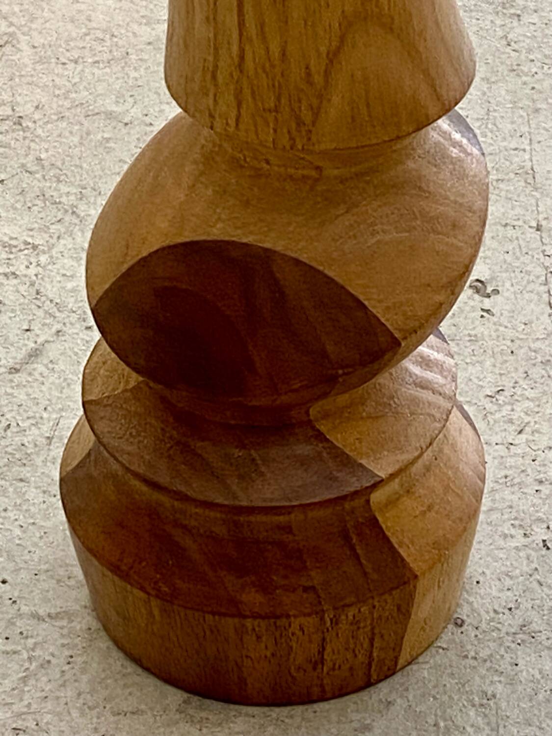 Wooden candle holder