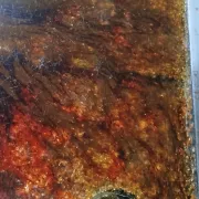 Coffee table in glazed lava stone by Robert & Jean Cloutier 1950