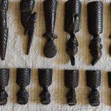 Unique African exotic wood chess sets