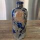 Cobalt blue vintage salt-glazed stoneware soliflore vase West Germany
