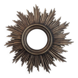 Mid-century convex sunburst mirror