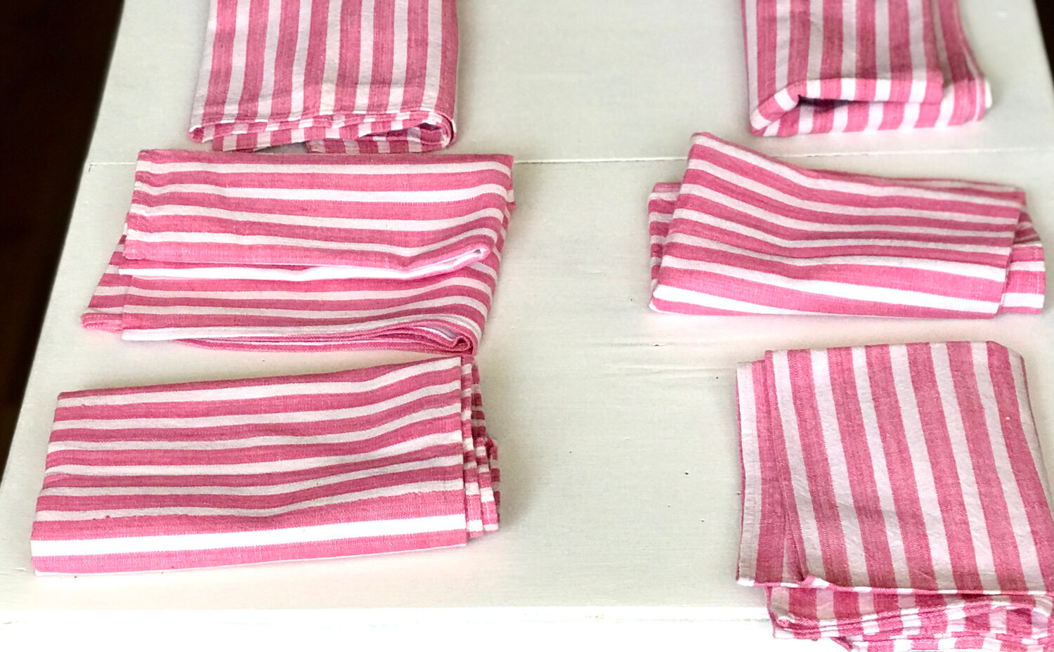 6 antique linen towels