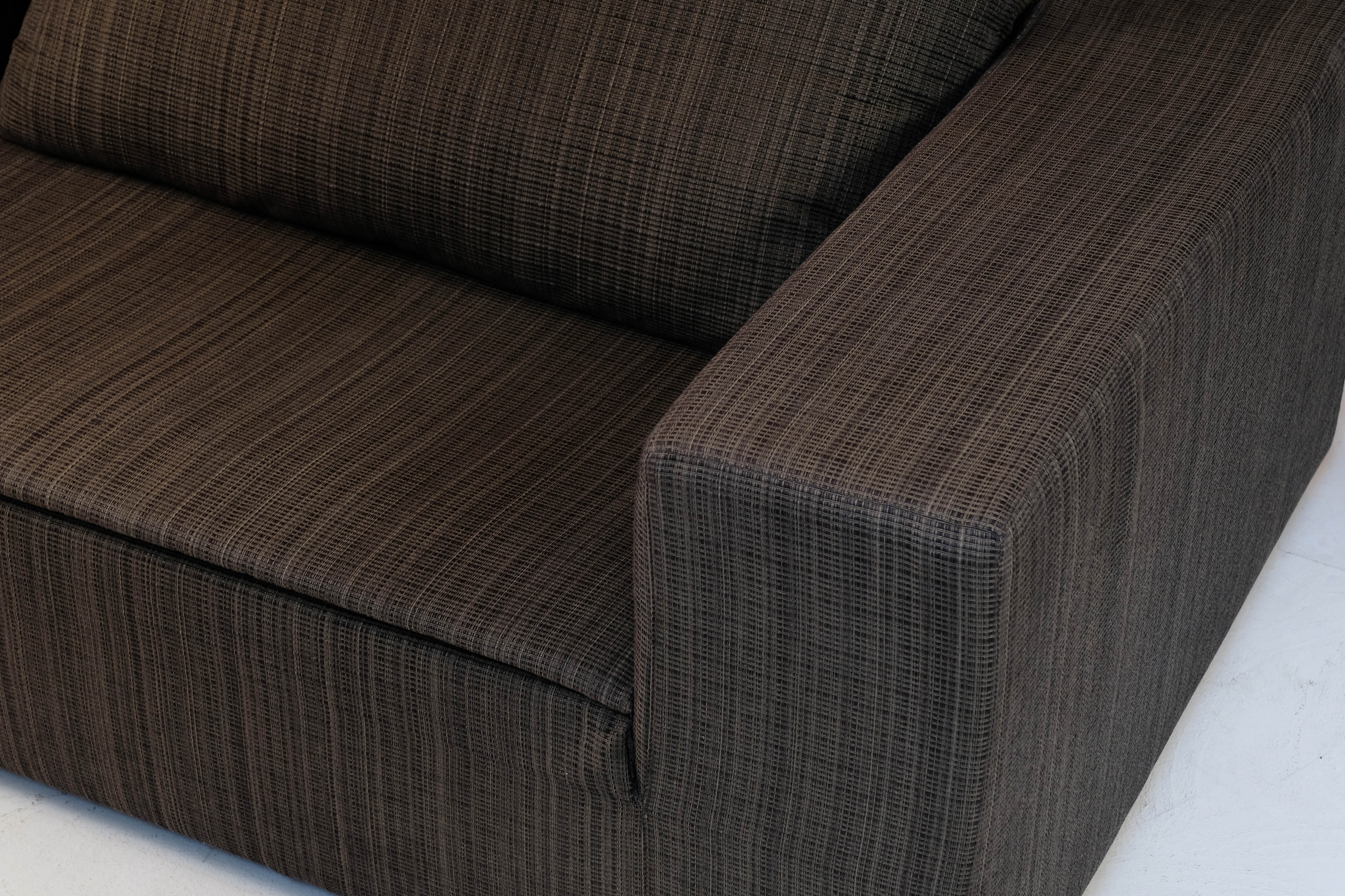Grembo sofa by Armani Casa silk fabric