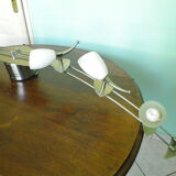 "Paulmann" 1m40 design hanging 6 lights anodized aluminium - 70s