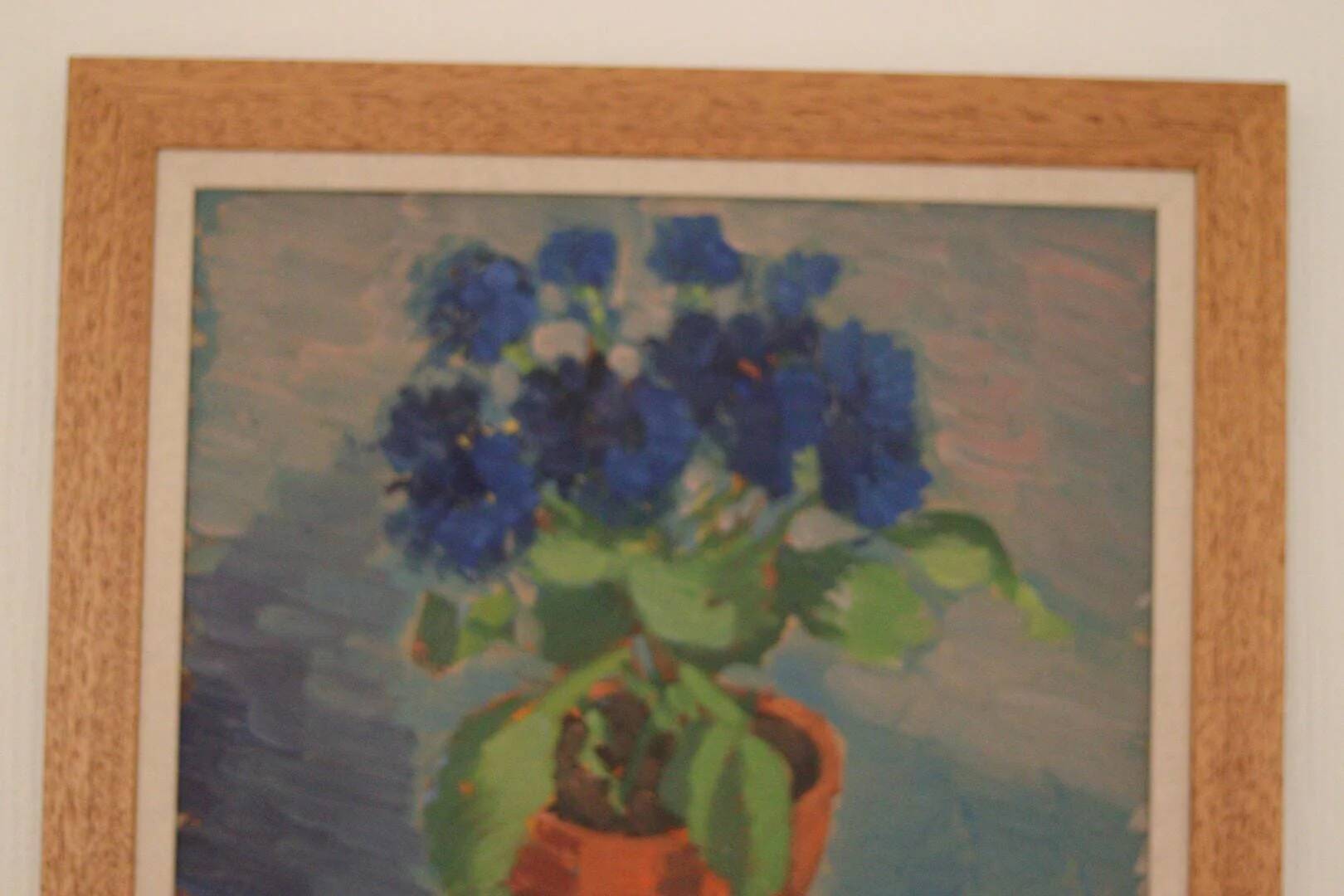 Swedish Oil on Panel – “Blue Flower and Citrus” attributed to Olax