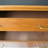 Chest of drawers 60s 4 drawers blond oak