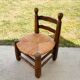 Brutalist children's chair attributed to Charles Dudouyt, 19th century.