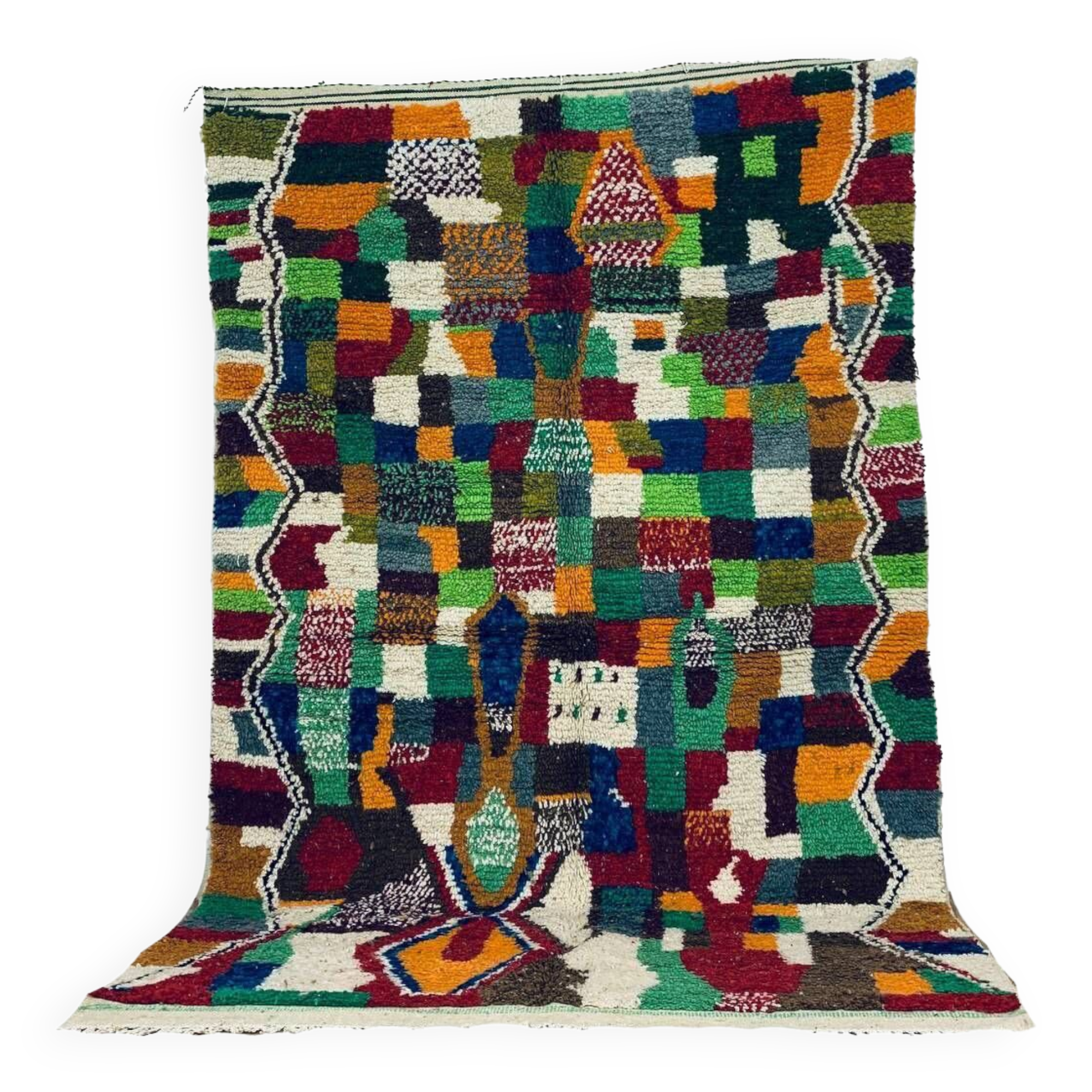 Handmade moroccan berber rug 243 x 157 cm