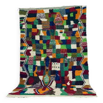 Tapis berbère marocain artisanal fait main 243 x 157 cm