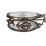 Pendant lamp - Hollywood Regency style - 'Cross' - gold-colored - gilded