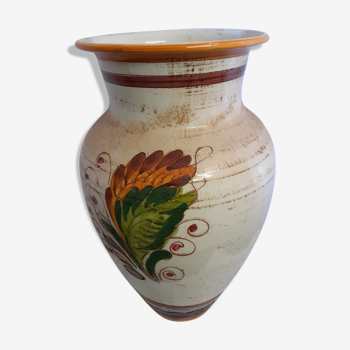 Large vase vallauris in faience