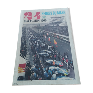 Affiche ancienne rare en toile