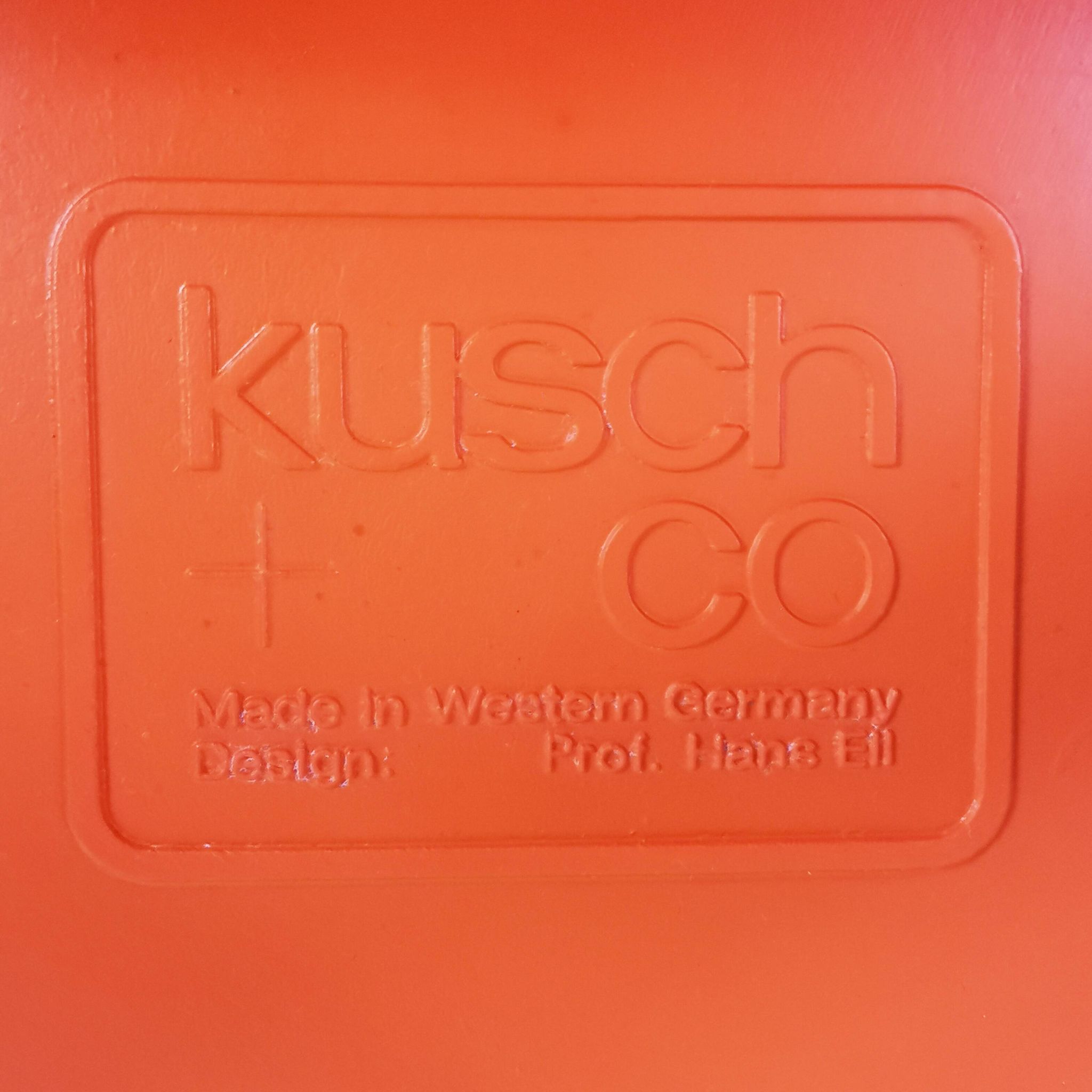 Ensemble de chaises Space Age, Kush & Co., conçu par le professeur Hans Ell. Années 70