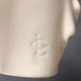 Faience statue from Desvres, communion angel by Gabriel Fourmaintraux.