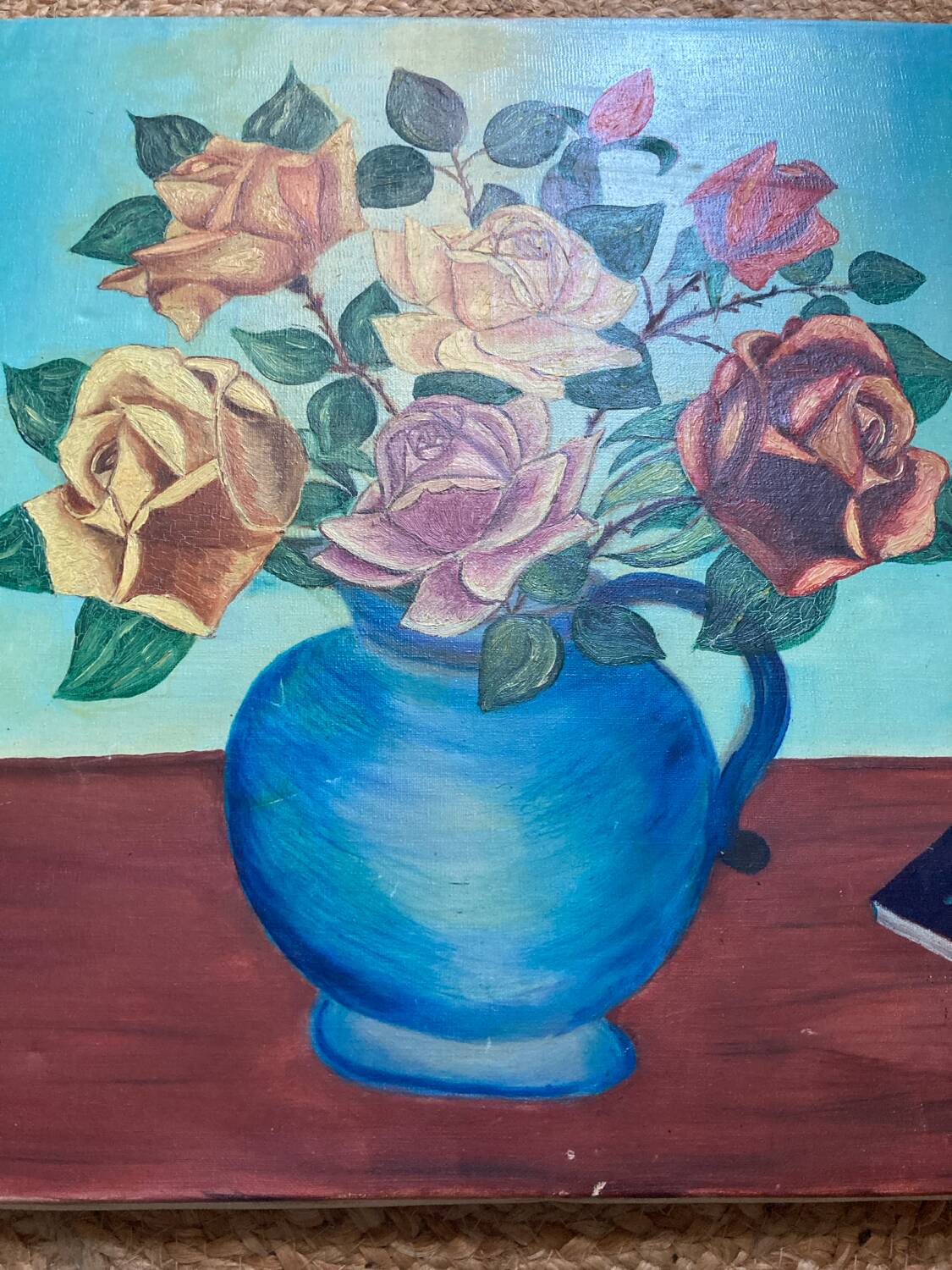 Oil on canvas bouquet