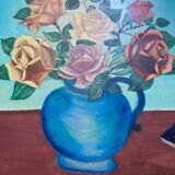 Oil on canvas bouquet