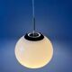 Small white Space Age mushroom pendant light