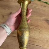 Vintage brass vase
