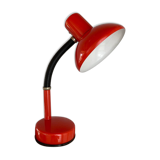 Vintage red metal desk lamp