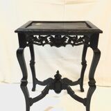 Blackened wooden openwork harness