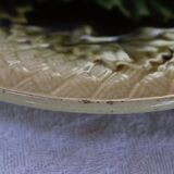 Plate Barbotine Salins Grape Vine Leaf