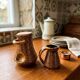 Accolay vintage 1950 ceramic jug & mustard pot signed double a