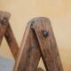 Vintage wooden stepladder