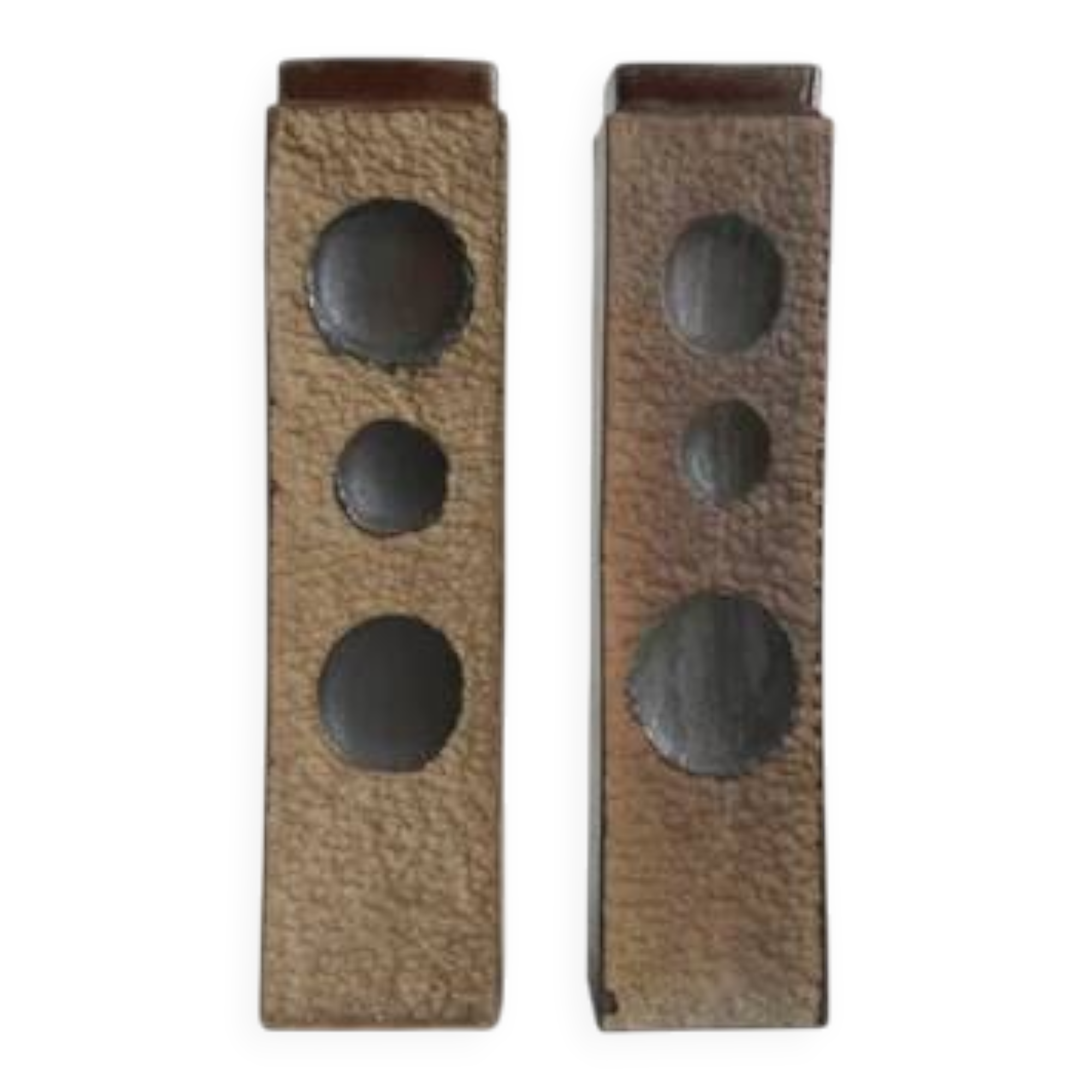 Retro ceramic vases, Jihokera, 1970s, set of 2