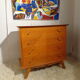 Commode vintage des années 50 pieds compas