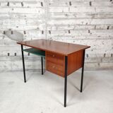 Wood and metal desk