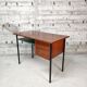 Bureau en bois et metal